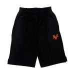 Shorts Logo Arancio Black