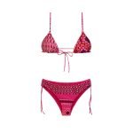 Bikini Triangolo Con Slip Regolabile Coprente Fantasia