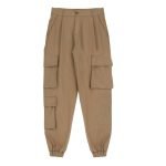 Pantaloni Cargo Con Tasche Verticali E Pinces