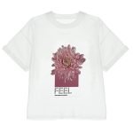 T-Shirt In Puro Cotone Con Stampa Applicata