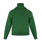 Maglia Verde A Collo Alto
