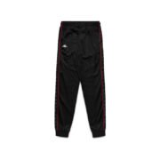 Pantaloni sportivi slim fit in tricot garzato con banda logata