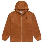 Felpa in velluto a coste con cappuccio oversize