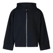 Felpa full zip con Strass