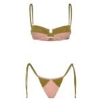 Bikini Reggiseno ferretto con Slip regolabile