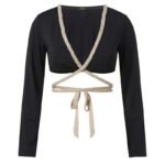 Crop Top manica lunga